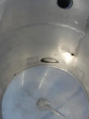 SPC7117  Tank 1100 gallon vertical tank, Stainless Steel, dish