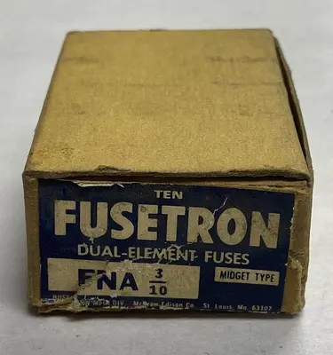 New | in-Stock FUSETRON FNA 3/10 Miscellaneous Equipment (Electrical & Power) | Surplus Asset Holdings #1189909