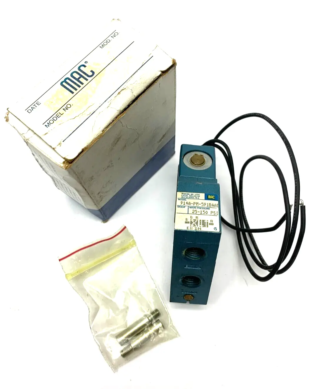 New | in-Stock MAC 914A-PM-591BAAD Solenoid Valves Michigan US | Maverick Industrial Sales #1392960