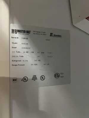 Used MASTER-BILT BMG-48 Display Refrigerators Florida US | BAM Discount Restaurant Equipment #1393583