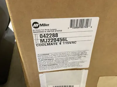 USED MILLER ELECTRIC COOLMATE™ 4 WATER COOLANT SYSTEM 115 V FOR WATER COOLED TORCHES