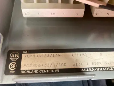 Used ALLEN-BRADLEY YUB806422/1AW Miscellaneous Equipment (Electrical & Power) Ohio US | Surplus Asset Holdings #1209031