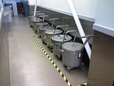 180L Buhler Open Top Trolley Tanks