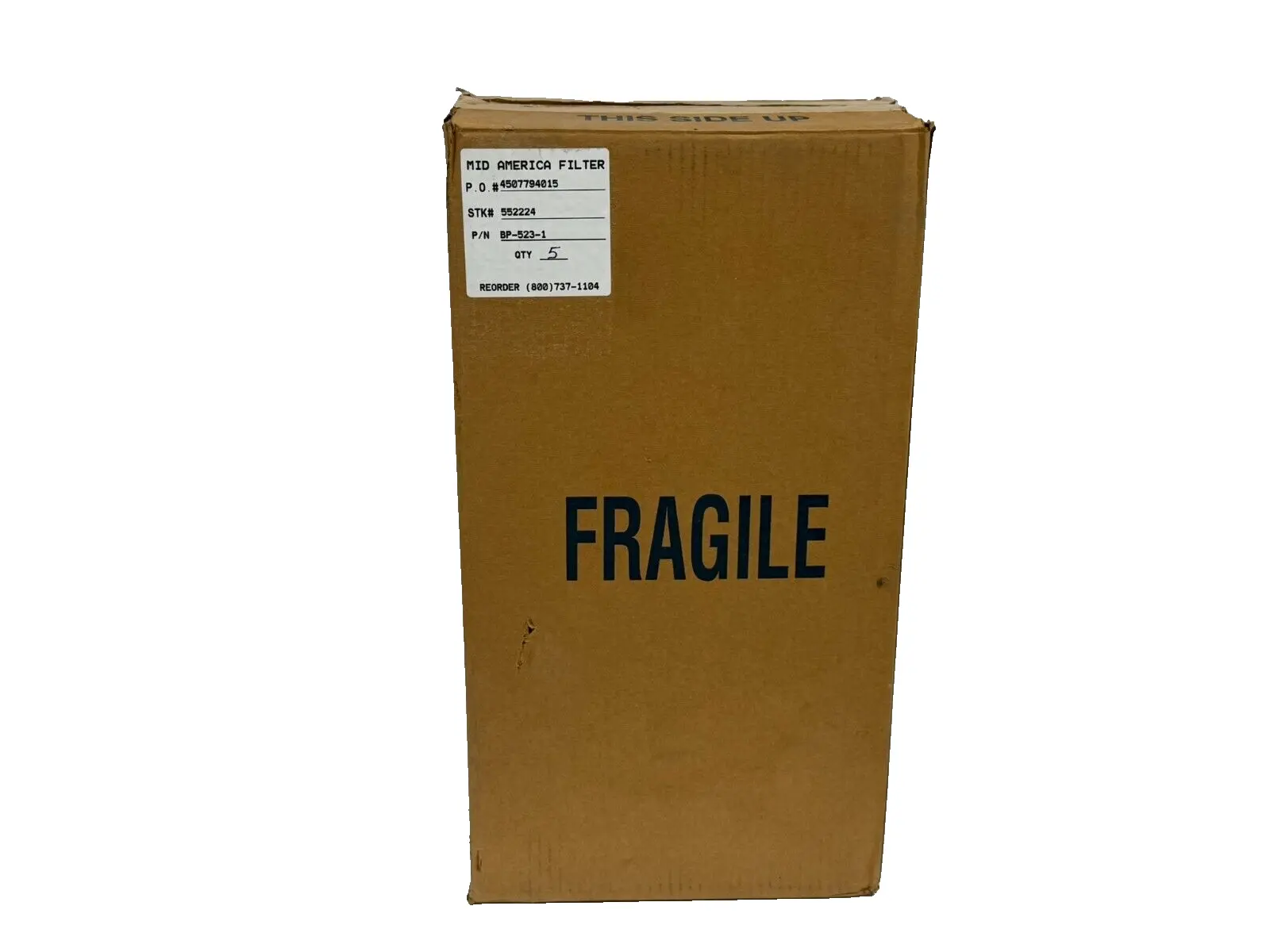 BOX OF 5 NEW MID AMERICA FILTER BP-523-1 FILTER ELEMENTS BP5231