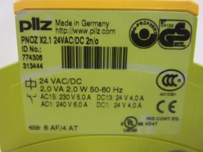 USED PILZ PNOZX2.124VAC/DC2N/O