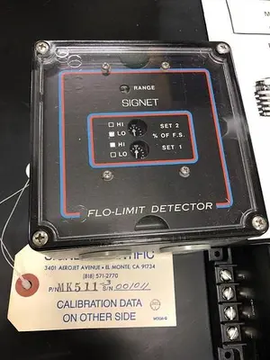 SIGNET SCIENTIFIC COMPANY P51140-1 FLO-LIMIT DETECTOR