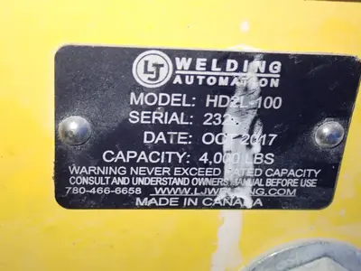USED 2017 WELDING AUTOMATION HD2L100