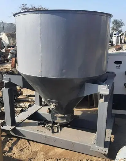 Bin, 45 CF, C/st, 53" x 55", Cone Bottom, Portable #S744335