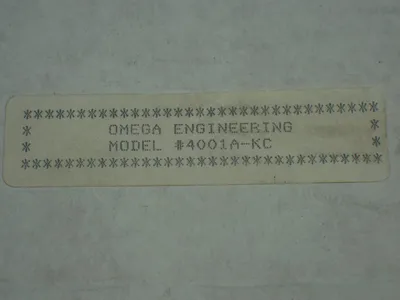 NEW OMEGA ENGINEERING 4001AKC