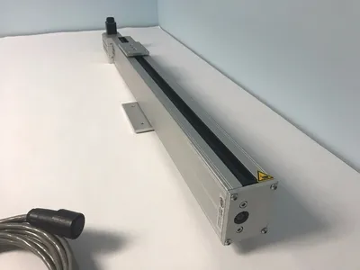 2300010850 | Techno-Isel 230001 0850 Linear Slide Actuator w/ 396330 9001 Stepper Motor - Used