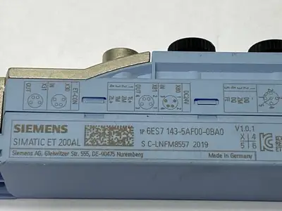 USED SIEMENS SIMATIC ET 200AL DIGITAL I/O MODULE 4X M12 0.5A 24V