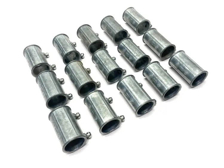 New | in-Stock Steel City Set-Screw EMT Coupling 3/4" LOT OF 15 Electrical Fittings Michigan US | Maverick Industrial Sales #1395230
