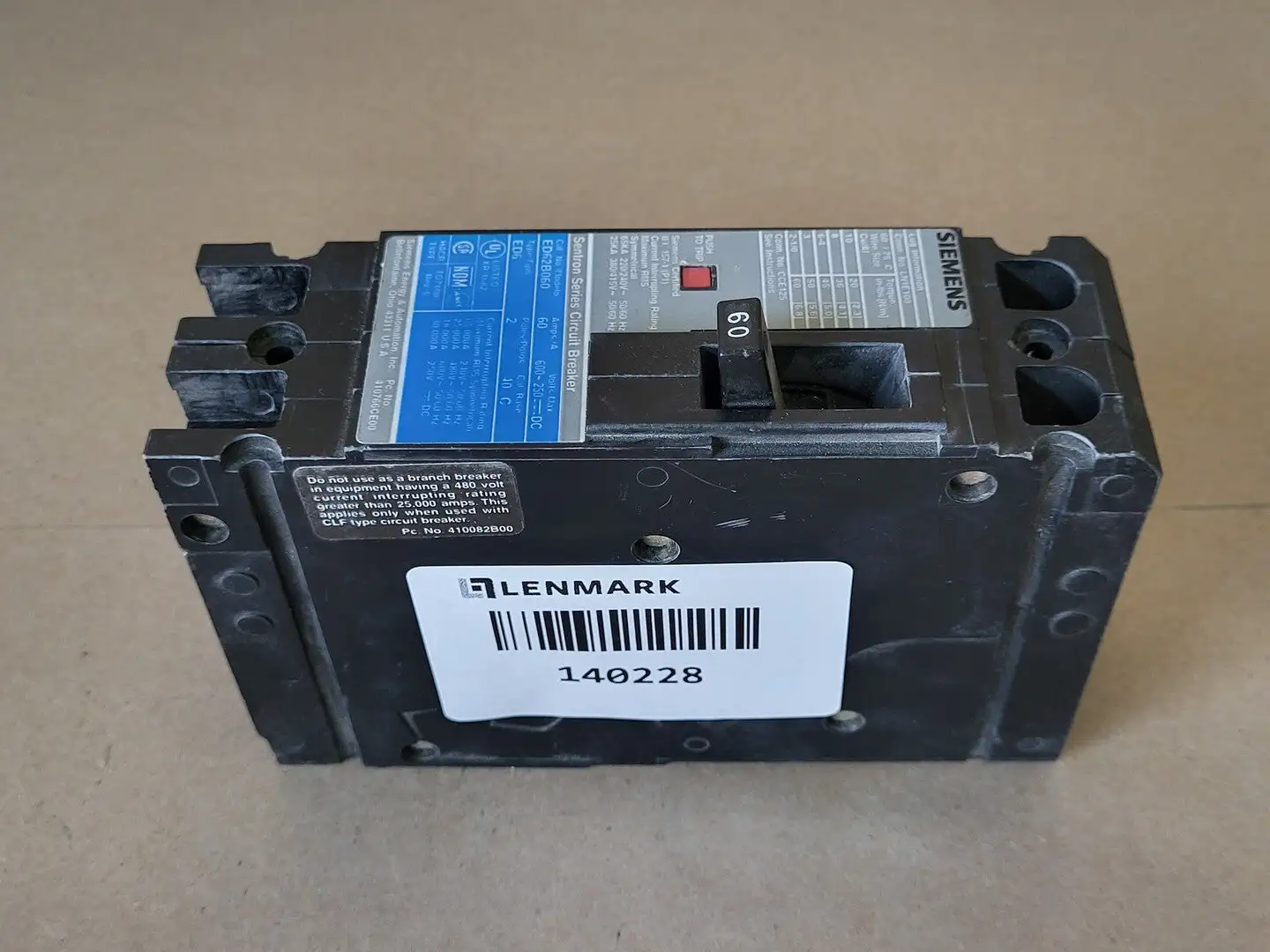 USED SIEMENS ED62B060