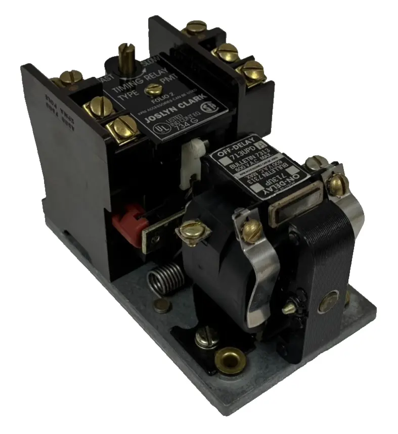 NEW JOSLYN CLARK 713UPDA TIMING RELAY PMT FOLIO 2 713UP 110/120V 50/60HZ TB135-1