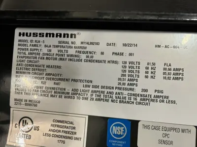 7-0005 Hussmann RLN Remote Freezer Doors