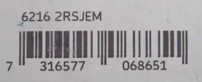 NEW SKF 6216 2RSJEM BEARING 62162RSJEM