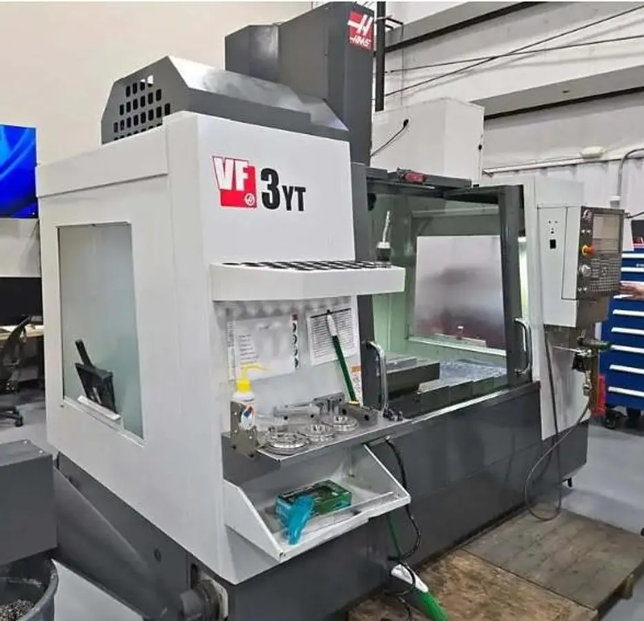 USED 2017 HAAS VF-3YT/40, WIPS RENISHAW TOOL & PART PROBE, RIGID TAPPING, HIGH SPEED MACHINING