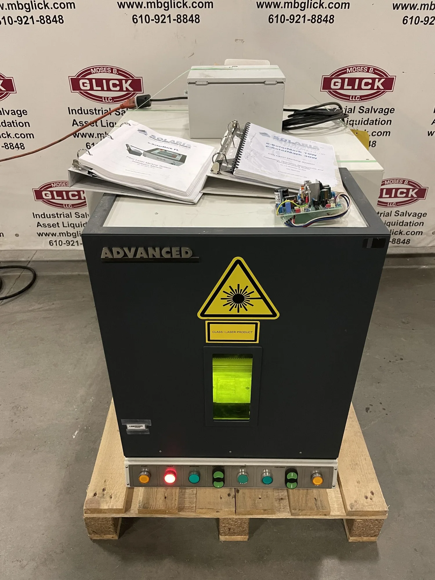 ADVANCED Solaris e-SolarMark 30W CO2 Laser Marking System/Engraver