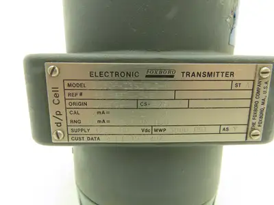 Foxboro 823DP-I3S1NL0-Y Electronic Pressure Transmitter 12.5-65VDC 3000PSI