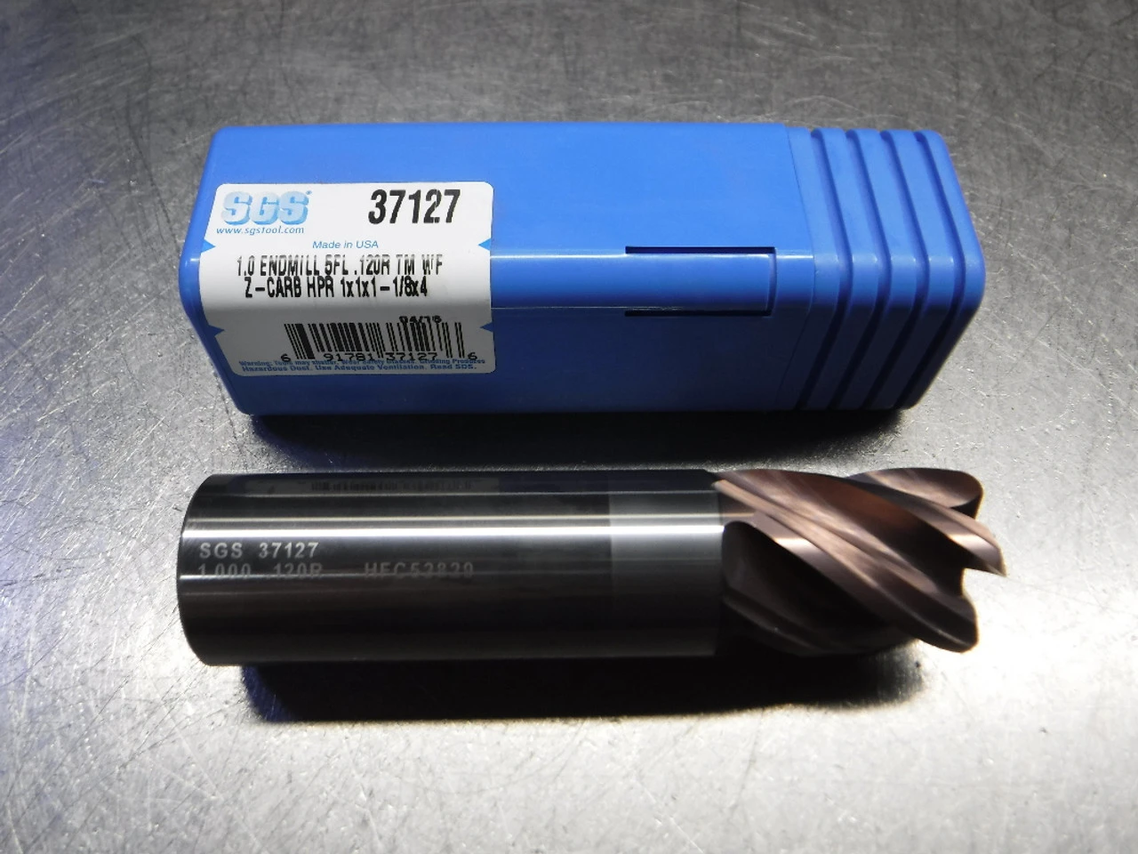 SGS 1" 5 Flute Carbide Endmill 1" Shank 37127 (LOC1792)