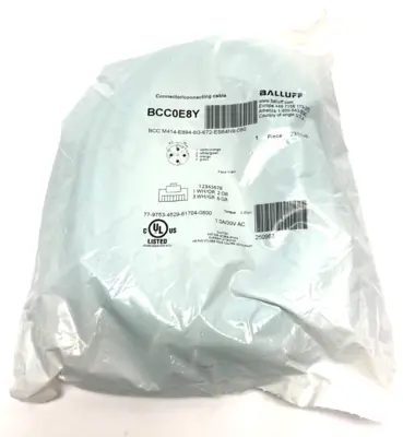New | in-Stock Balluff Connecting Cable Double-Ended Cable & Wire Michigan US | Maverick Industrial Sales #1483157