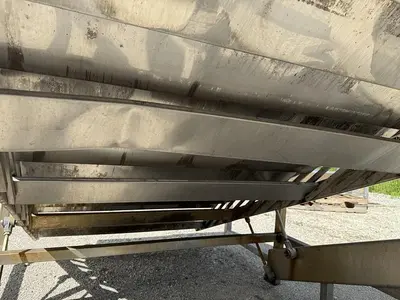 USED MAGNUSON ENGINEERING SHUFFLO FEEDER AND SLICER 54" WIDE