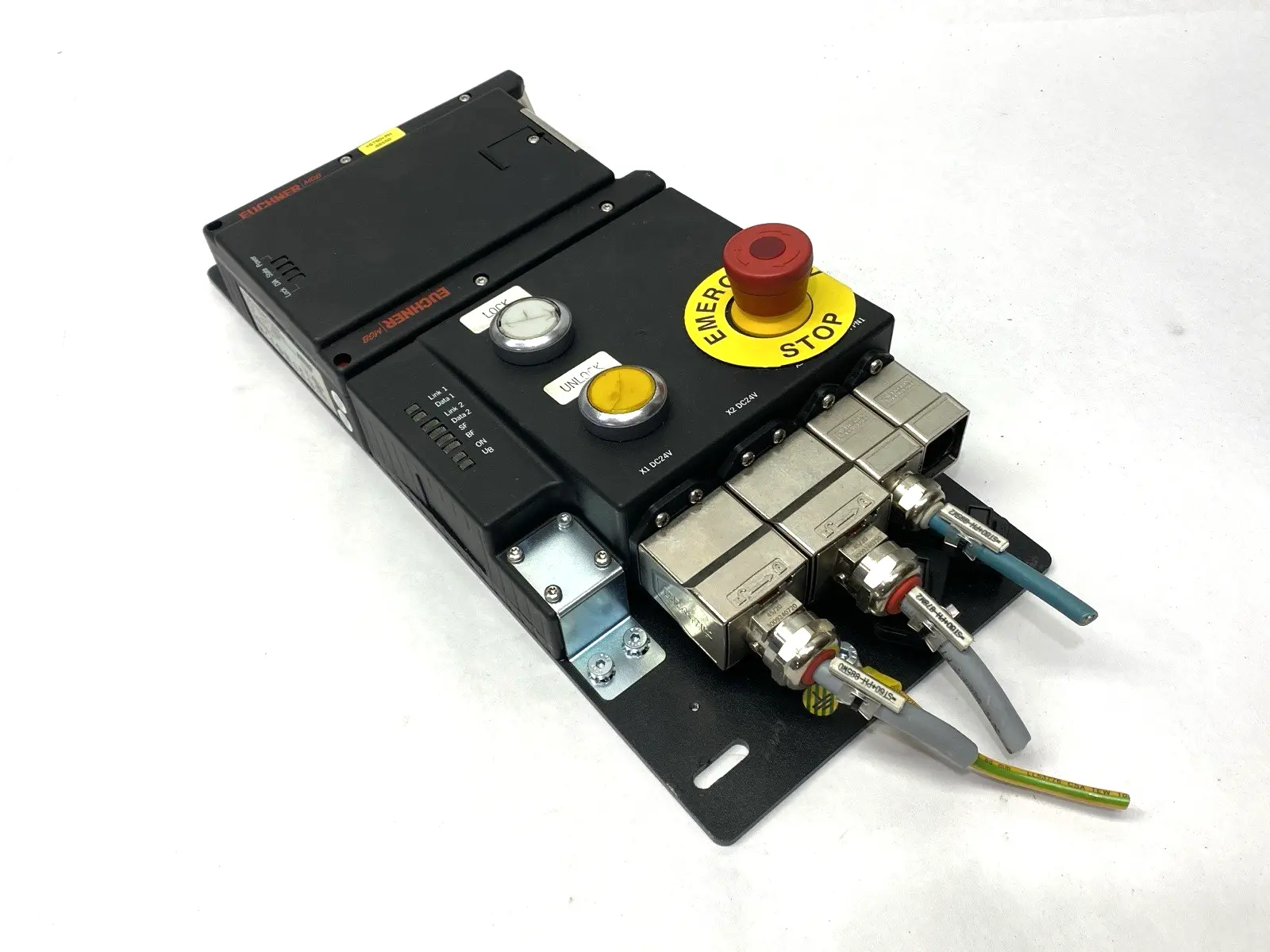 USED EUCHNER MULTIFUNCTION GATE BOX 121851 DAMAGED BUTTONS
