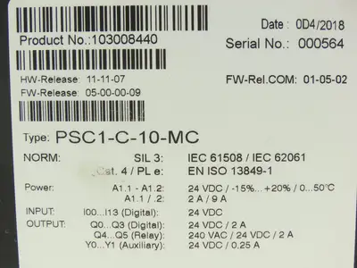 Schmersal PSC1-C-10-MC Automation Protect PSC Safety Relay