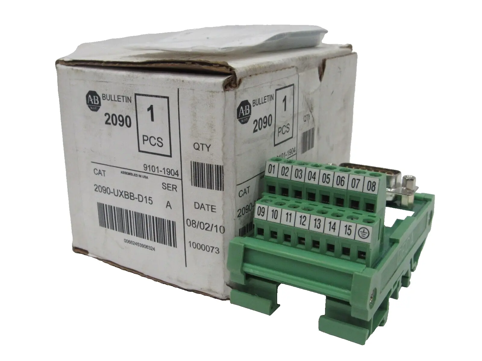 ALLEN BRADLEY 2090-UXBB-D15 BREAKOUT BOARD SER. A 2090UXBBD15 NEW, SURPLUS