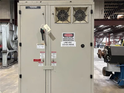 4.5" John Brown/Egan Ram Stuffer Extruder, 32:1 L/D, 250 Hp AC Motor