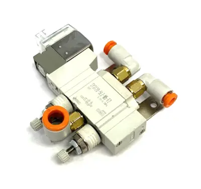 USED SMC SINGLE SOLENOID VALVE, BODY PORTED