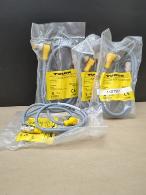 Lot Of 4 Turck RK 4.4T-1-WS 4.4T Actuator Sensor Cable (Fast Shipping)