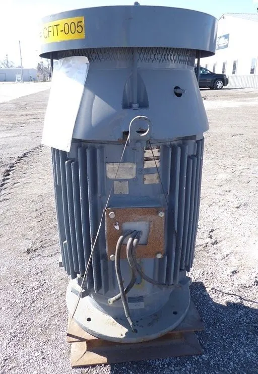 125 HP Vertical Mount Electric Motor Frame 1085D 1800 RPM 480 Volts Rebuilt