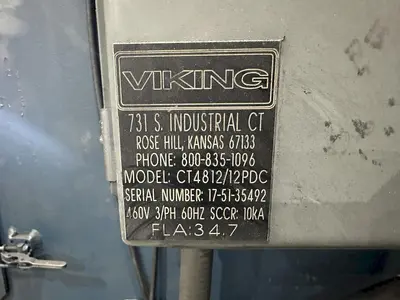 USED 2017 VIKING CT4812/12PDC 48" TABLE