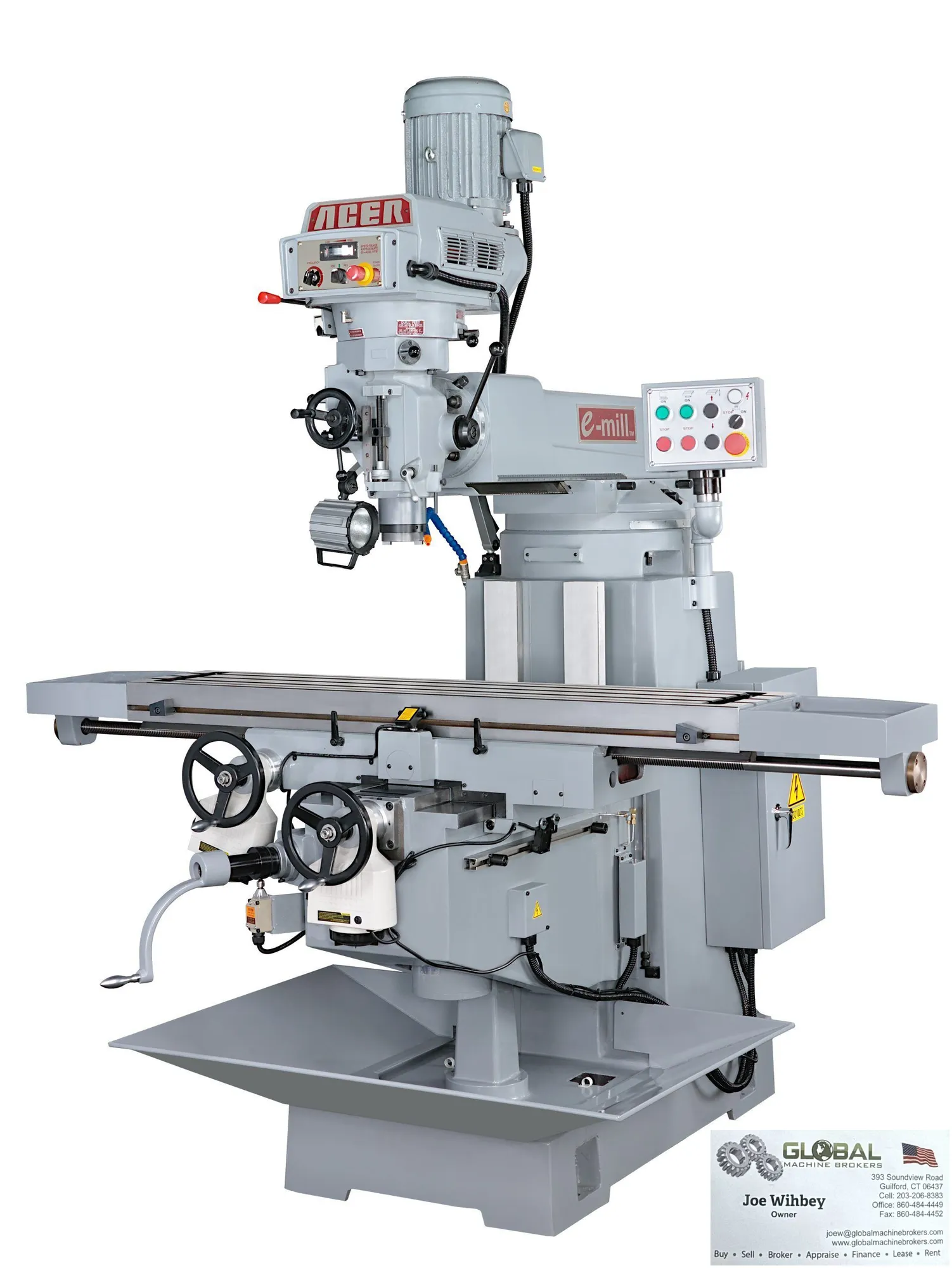 ACER E-Mill 6VK Vertical Milling Machine w/ Standard Accessories