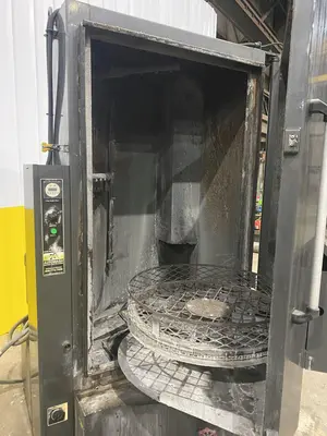 30" X 48" RENEGADE MODEL #FL9000 3048 AUTOWASH ROTARY TABLE HEATED PARTS WASHER : STOCK #19875
