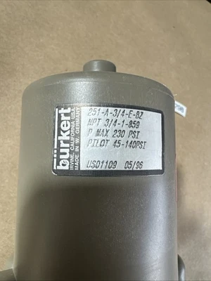 USED Bürkert 251-A-3/4-E-BZ