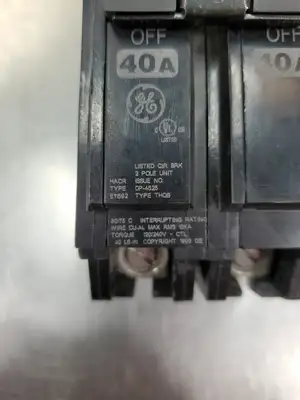 USED GE DP-4525 Circuit Breaker, 40A, 2P