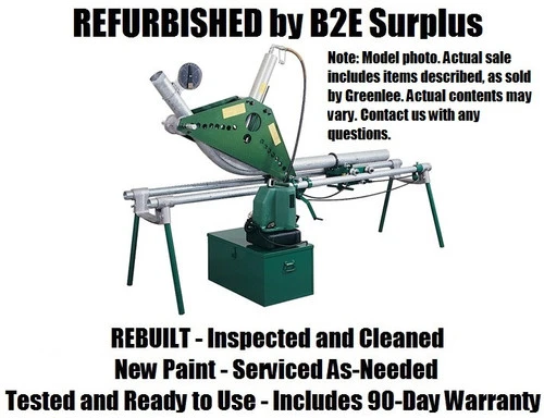 Greenlee 884 16477 1-1/4" Thru 4" Rigid Conduit Bender, Without Hydraulic Pump [Refurbished]