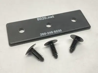 USED 80/20 15 SERIES END CAP WITH PUSH-IN FASTENER LOT OF 6