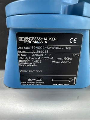USED Endress+Hauser 60AS04-SVW00A20A1B