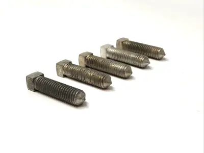 Used Unistrut Electro-Galvanized Cone Point Screw 3/8" x 1-1/2" PKG OF 17 Nuts & Screws Michigan US | Maverick Industrial Sales #1507219