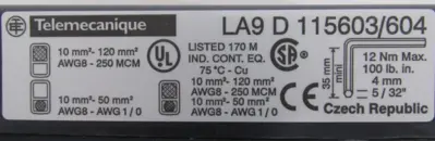 NEW TELEMECANIQUE LC1D150G7 CONTACTOR 120V
