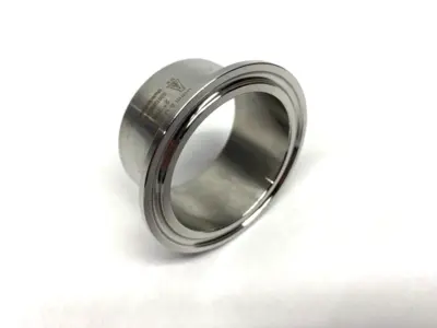USED STEEL & O'BRIEN PIPE FITTING STAINLESS STEEL 316L 17/20" ID X 2" OD