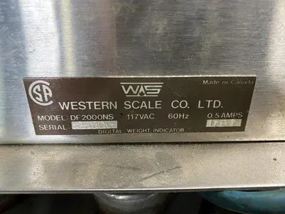 USED WESTERN SCALE CO WSB2015 | DF2000NS
