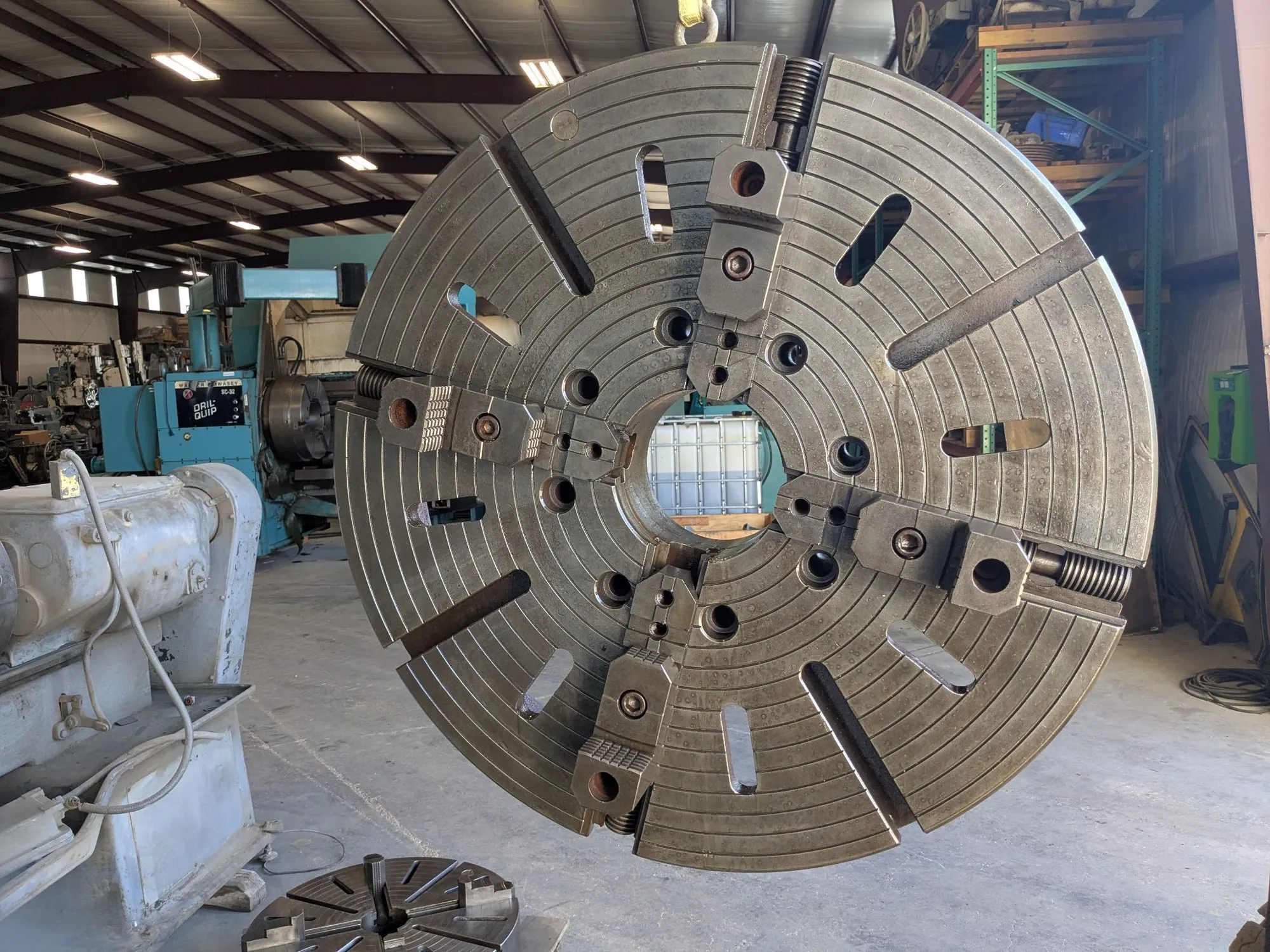 Used BISON 36" 4-JAW FLAT-BACK MOUNT Chucks Texas US | N & R Machine Sales #1426307