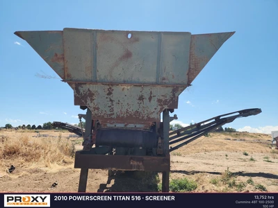 Used 2010 POWERSCREEN TITAN 516 Rectangular Screeners Idaho US | Proxy Equipment #1426128