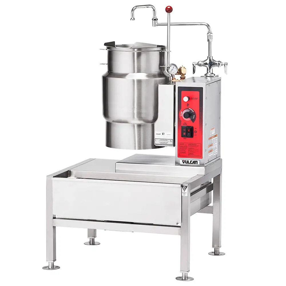 Vulcan K12ETT 12 Gal Steam Kettle - Manual Tilt, 2/3 Jacket, 230v/1ph