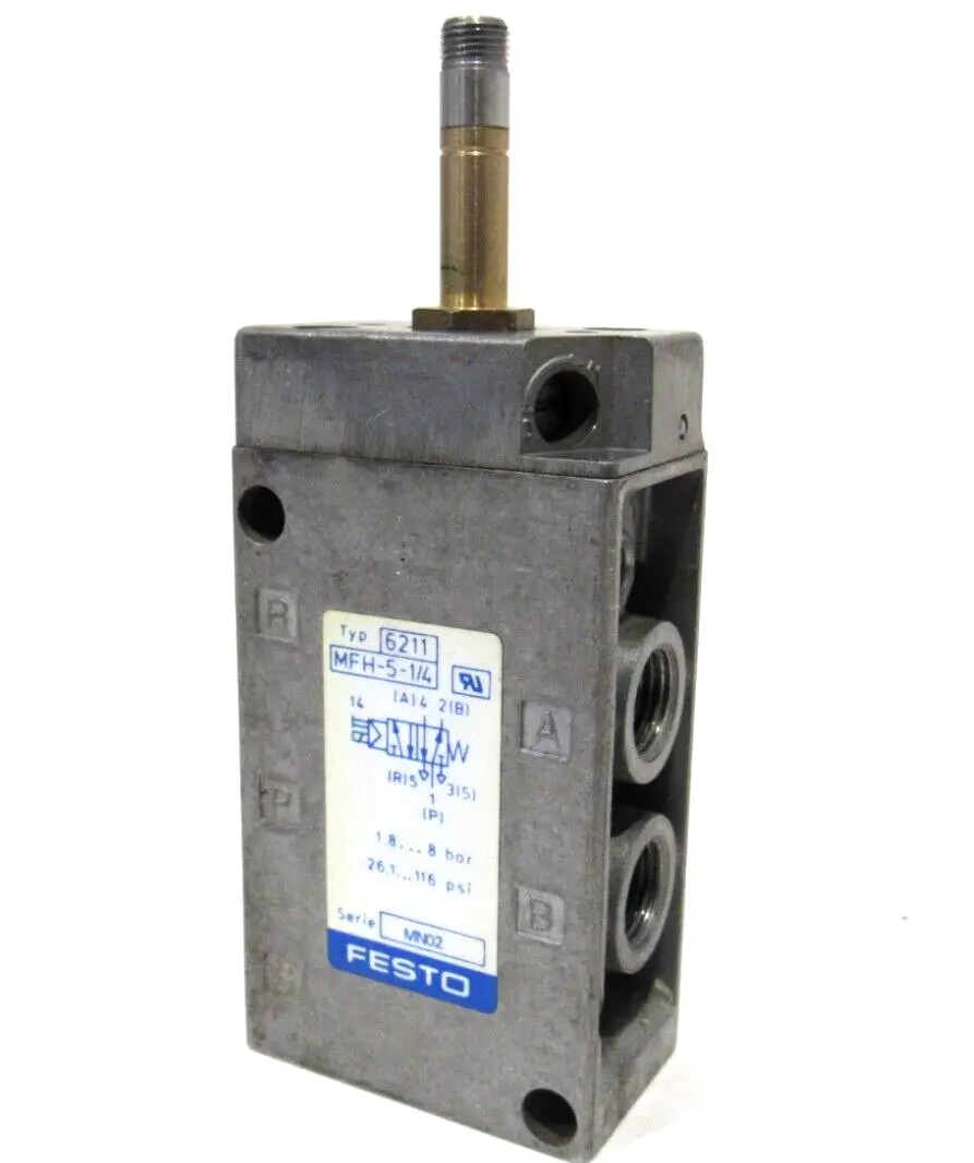 USED FESTO MFH-5-1/4 SOLENOID VALVE MFH514