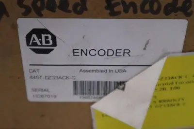 NEW ALLEN BRADLEY 845T-DZ33ACK-C  ENCODER SER.A  845TDZ33ACKC STOCK 3843CC